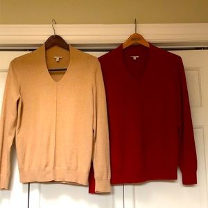 Pair of Talbots sweaters